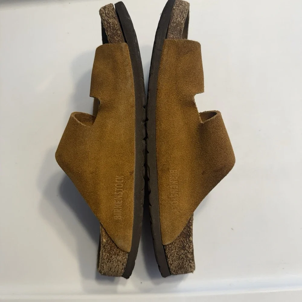 Birkenstock Arizona Suede Brown Sandals Vintage Sz 39 (8-8.5) Women's - Picture 9 of 10